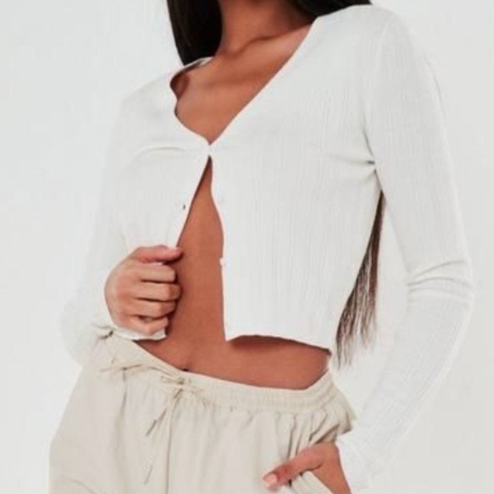 Missguided Skinny Ribbed Cardigan